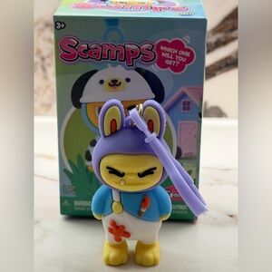 Scamps Monster Figurine Bag Charm Clip On